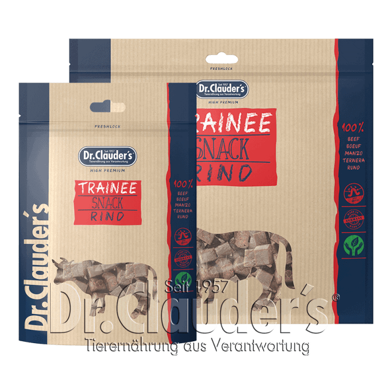 „Dr. Clauder’s“ Trainee Snack Rind 80g.