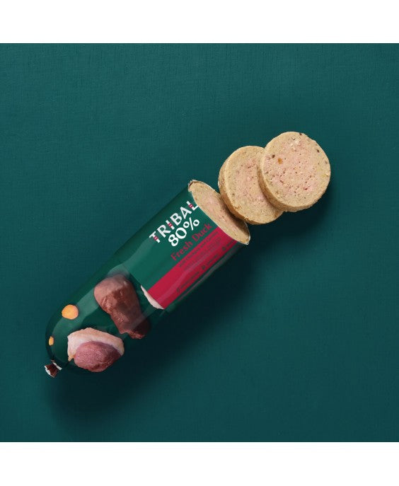 Gurmaniška dešra šunims su šviežia antiena „Gourmet Sausage 80% Fresh Duck“, TRIBAL