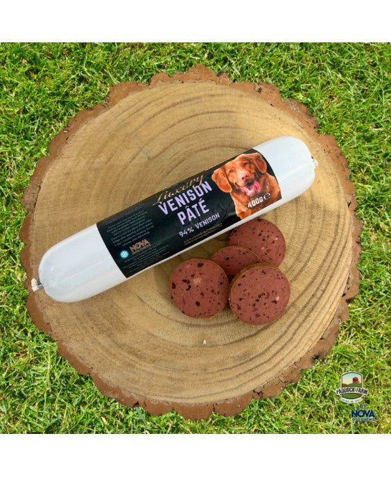 Stirnienos paštetas šunims „Luxury Venison Pâté 94%“ 400g